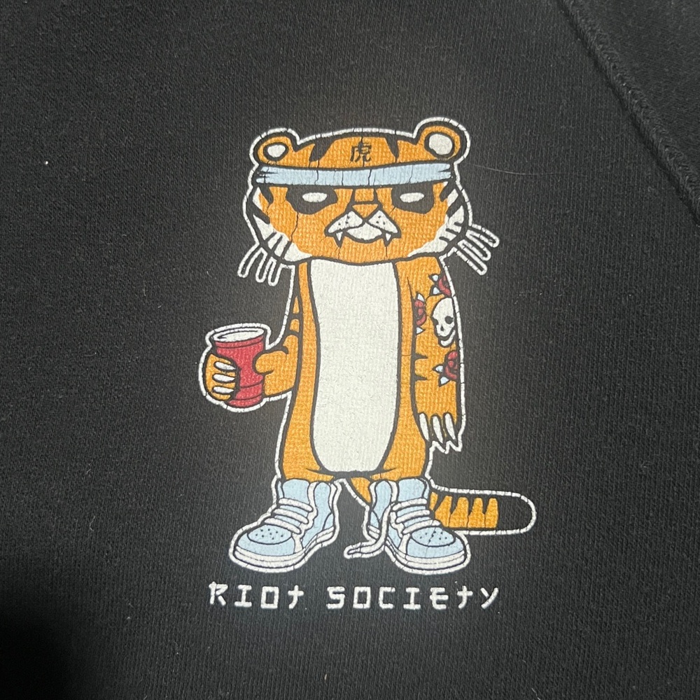 Riot Society Black Hoodie with Graphic